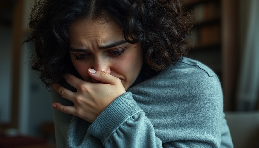 Pensive young woman managing pain without medication indoors.