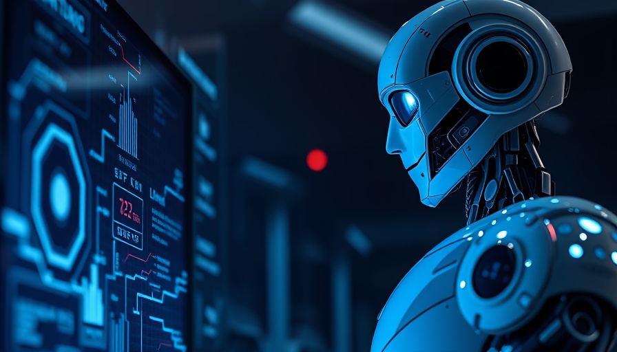 Google AI Overviews impacting SEO strategies with robot analyzing data.