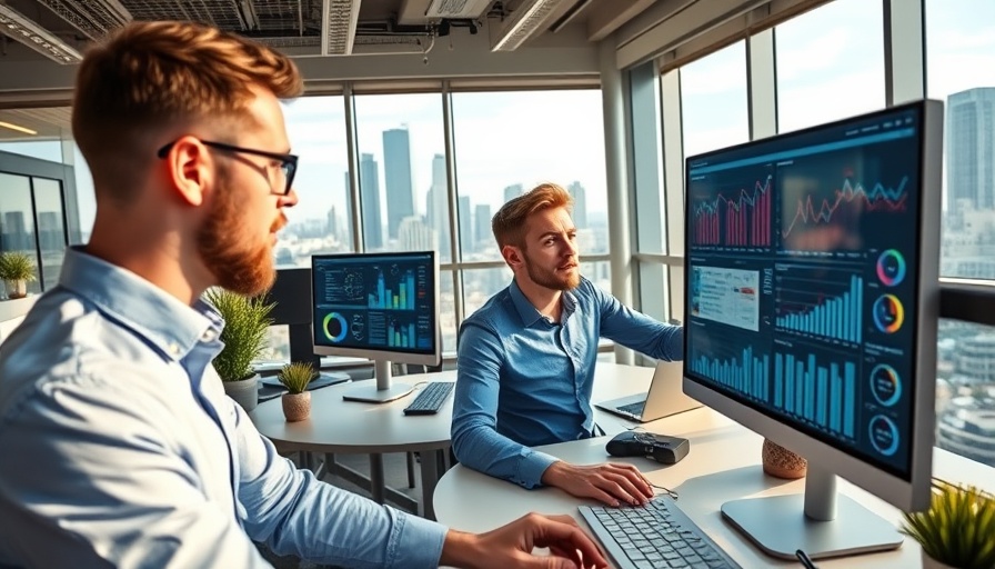 Digital marketing trends visualized in a modern workspace.