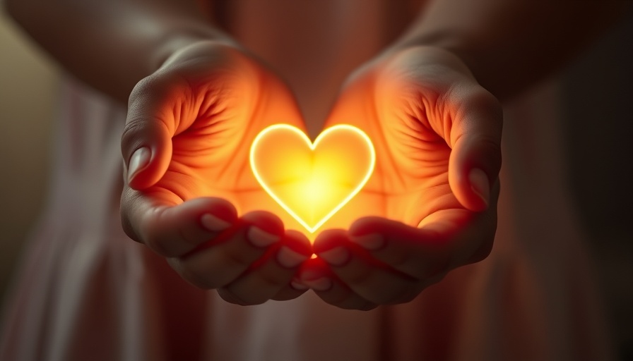 Hands holding glowing heart symbolizing anxiety disorders support.