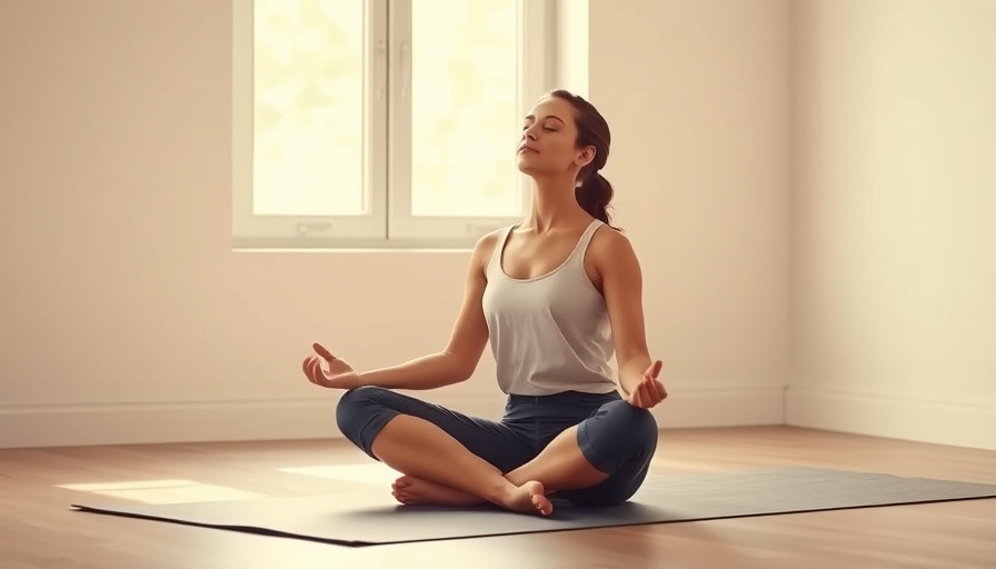 Young woman meditating in a calm space for anxiety relief.