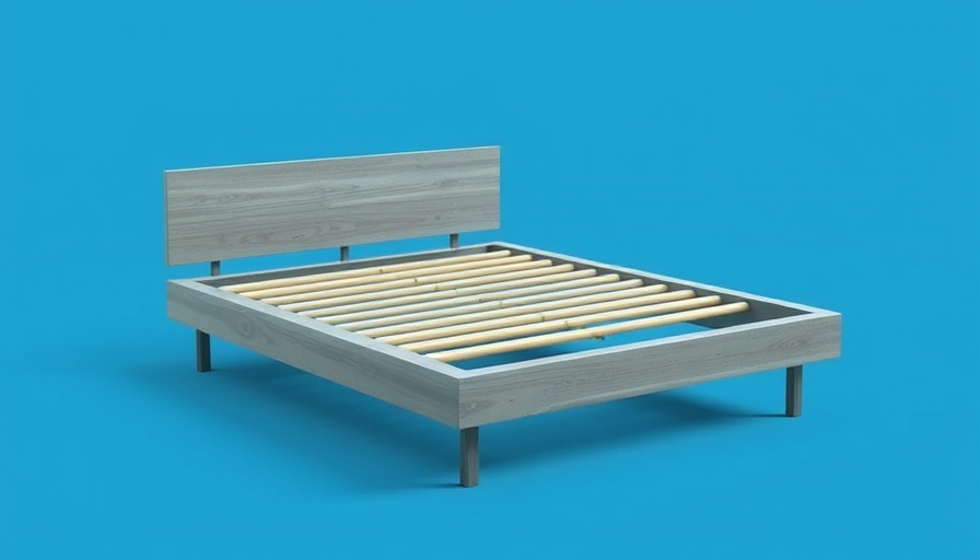 Reinforce bed frame with sturdy slats for sleep health