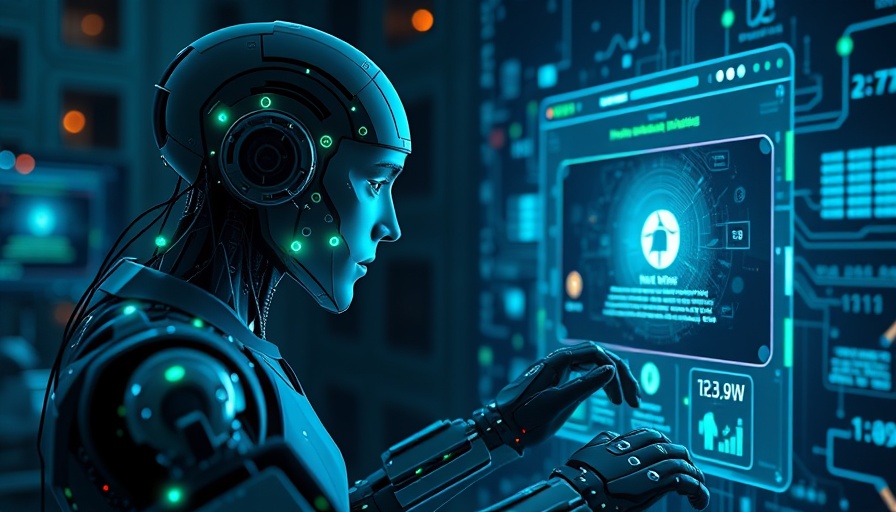 AI entity analyzing digital marketing ads concept