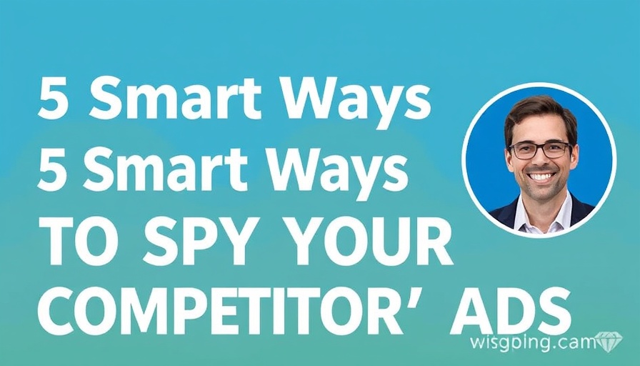 Competitor Advertising Analysis blog banner with blue background and text