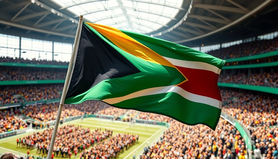 Dynamic ANC flag symbolizing coalition government crisis