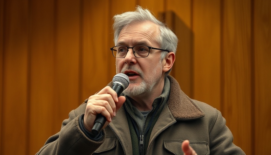 True wealth isn't just money: A man speaking passionately.