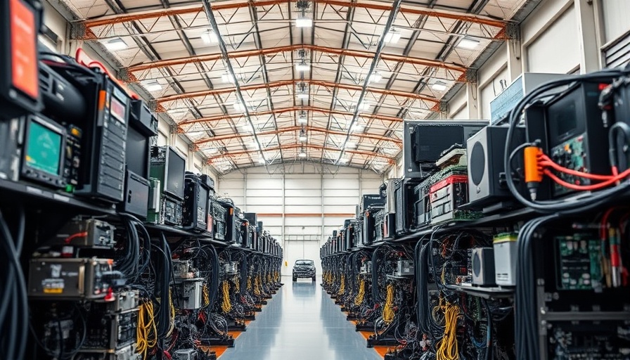 Detailed aerospace electronics in commercial distribution setup.