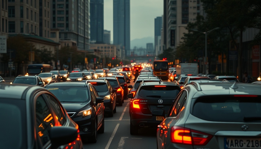 Busy urban street traffic symbolizing Anxiety Disorders.