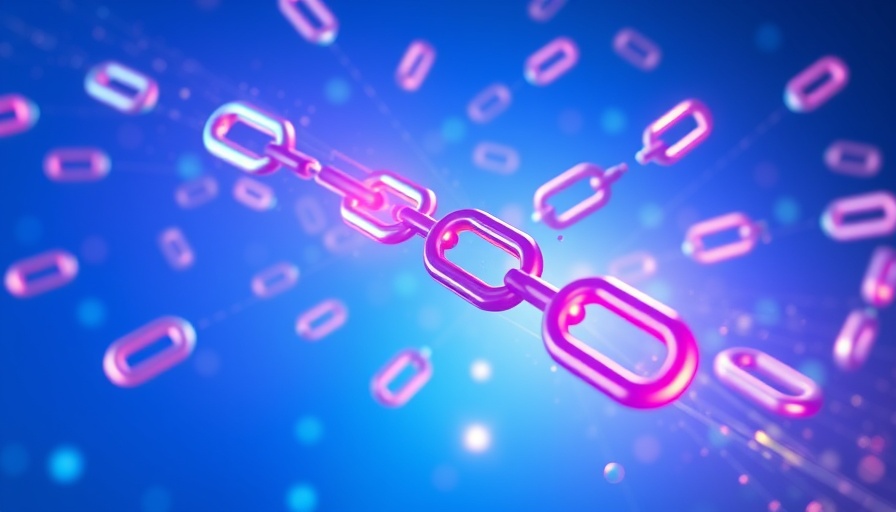Illustration representing earned links in SEO strategies with vibrant blue background.