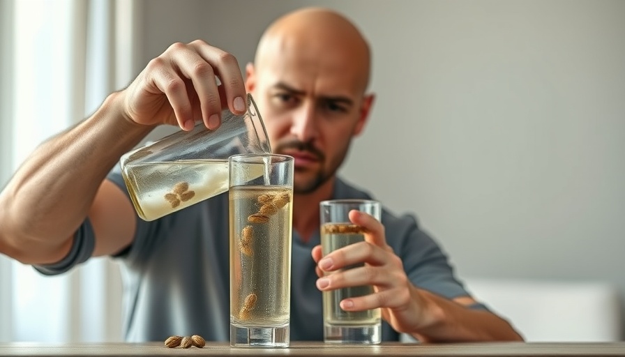 Man preparing detox with cardamom water indoors.