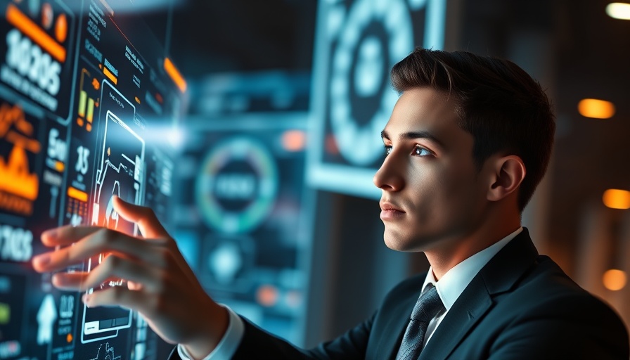 Generative AI in Risk Modeling with holographic displays.
