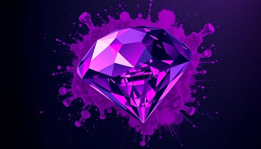 Vivid purple diamond symbolizing intelligent data platforms.