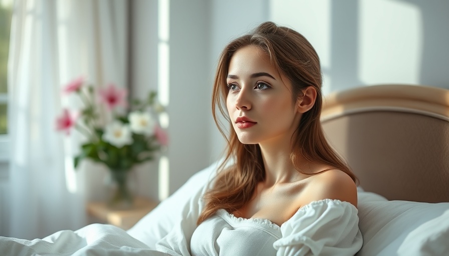 Calm young woman managing anxiety around a narcissist in a serene bedroom.