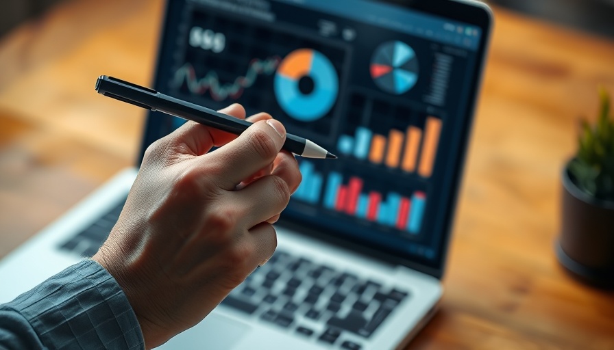 Graph analysis using a stylus and laptop for Google Tag conversion tracking.