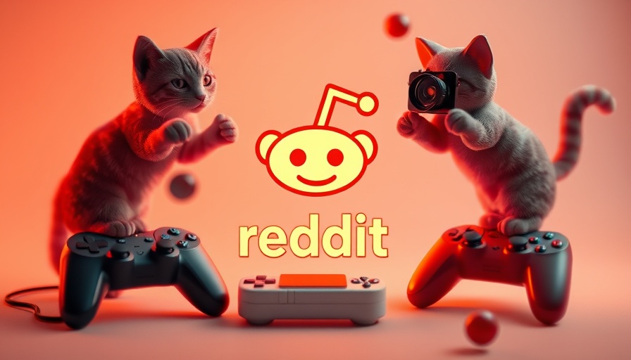 3D objects with Reddit logo surrounded by playful icons.