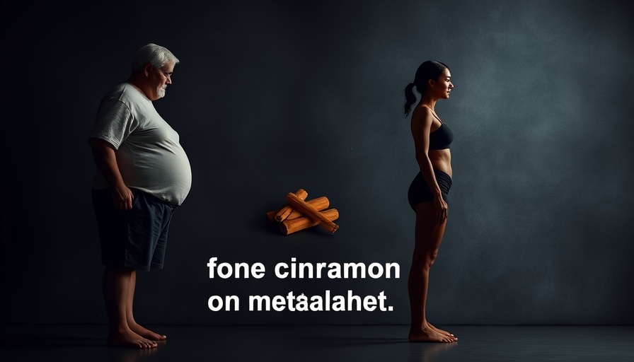 Boost metabolism with cinnamon: visual contrast of body shapes.