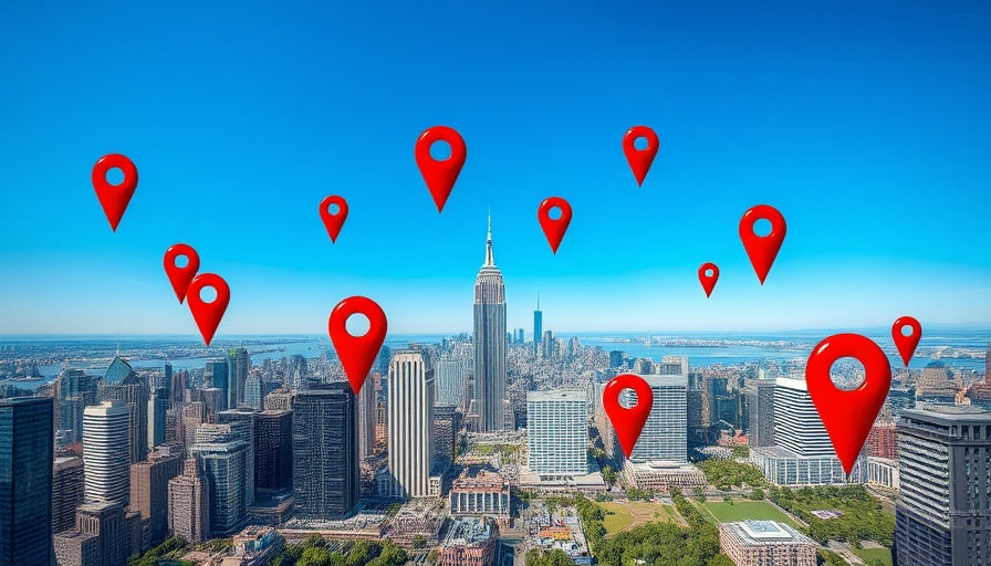 Urban landscape showing how location affects property values.