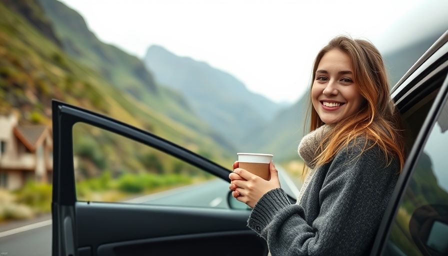 Woman enjoying winter getaway in South Africa's scenic mountains