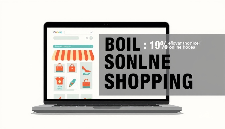 Infographic on online shopping behavior insights, digital trends display