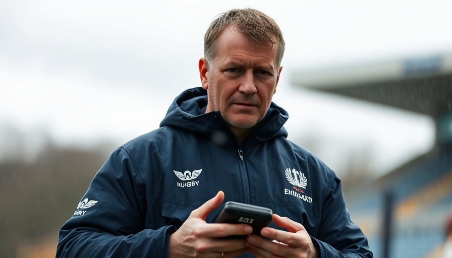 Edinburgh Rugby Challenges Sharks: coach in rainy field