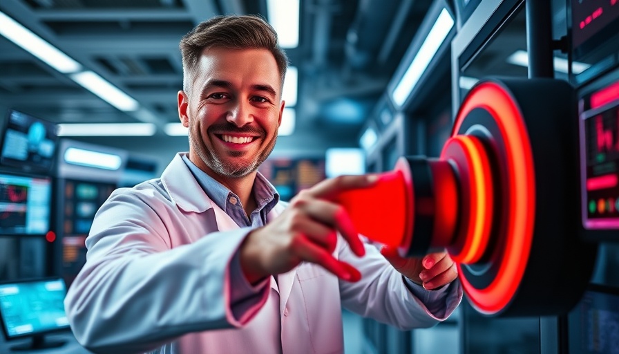 OCD Treatment prevention concept with a man pressing a button.
