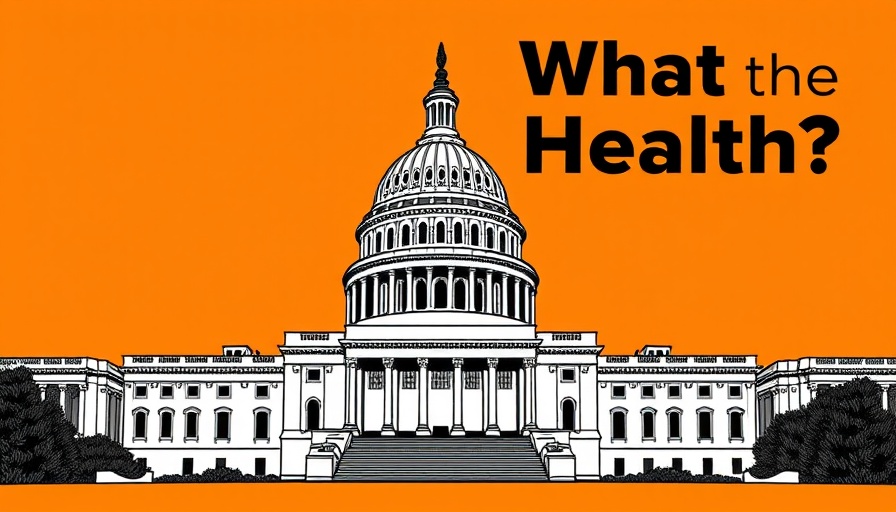 Illustrated Capitol on orange for Autism support for parents