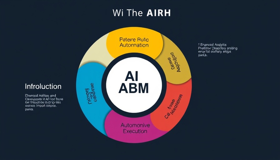 Infographic showing the evolution of AI in digital marketing with five stages.