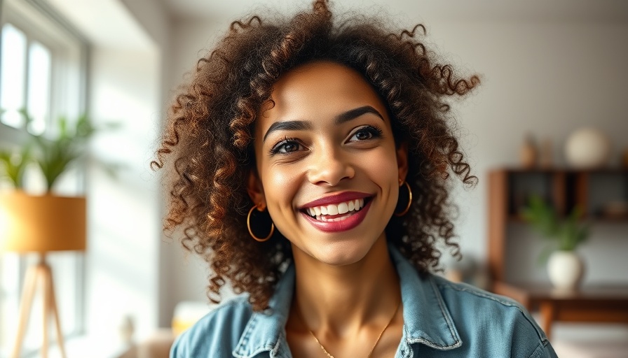 Woman discussing finding love again, vibrant setting.