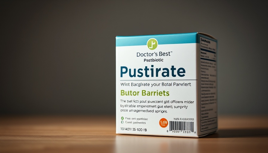 Doctor's Best postbiotic butyrate supplement box for leaky gut remedies.