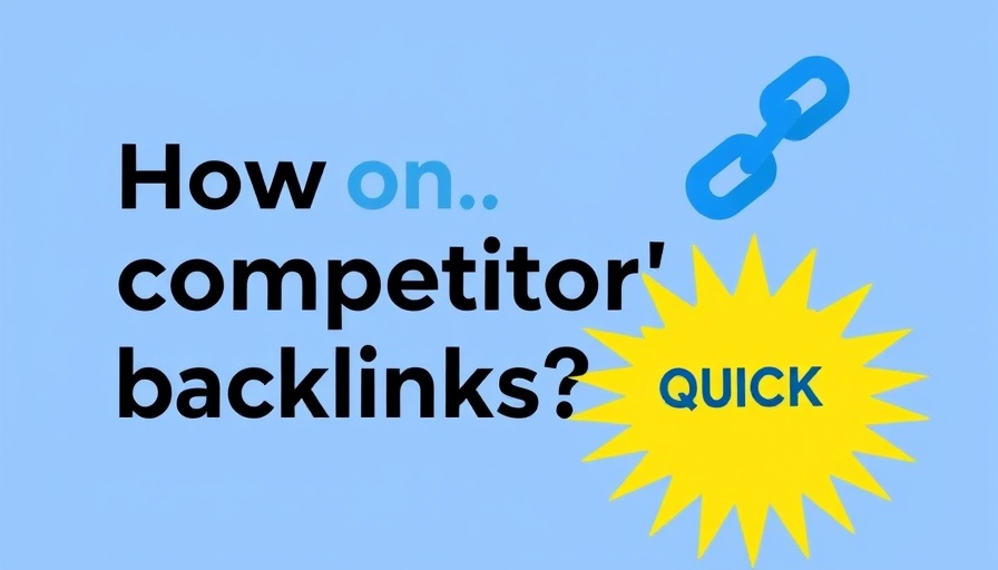 Guide on finding competitors' backlinks, simple infographic.