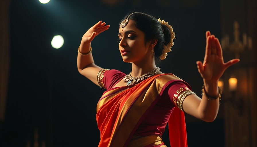 Graceful dancer performing on stage, spotlighted, mental health.