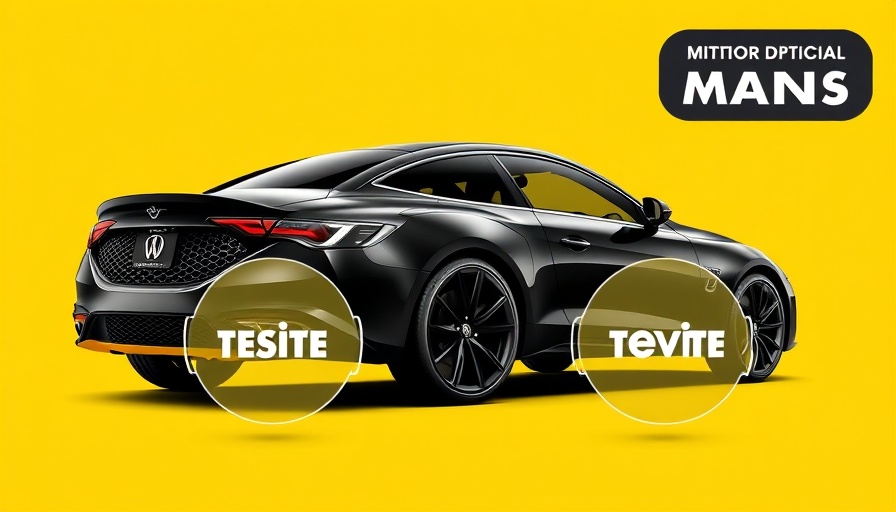 Rounded Triangle Boxes in Digital Marketing banner with sleek black car.