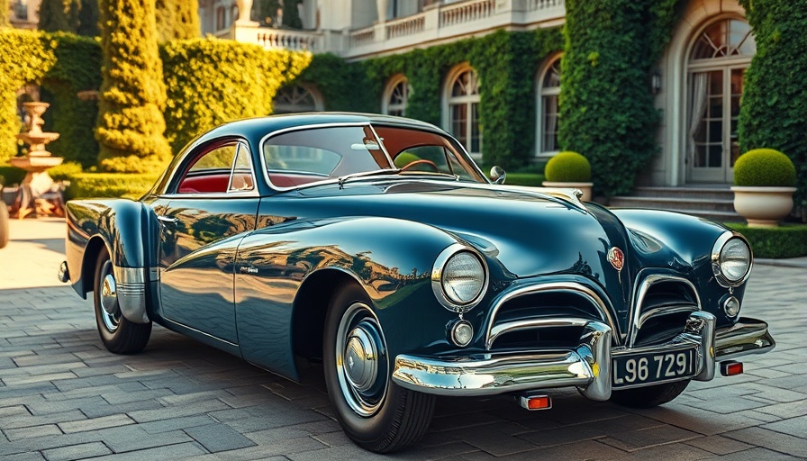 Vintage car at Concorso d’Eleganza Villa d’Este 2025 event.