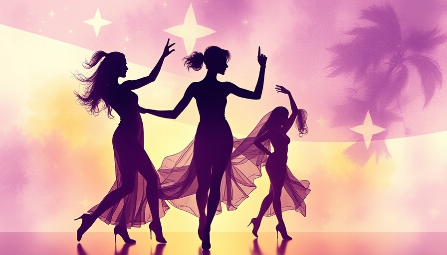 Elegant silhouette of dancers interacting in watercolor style.