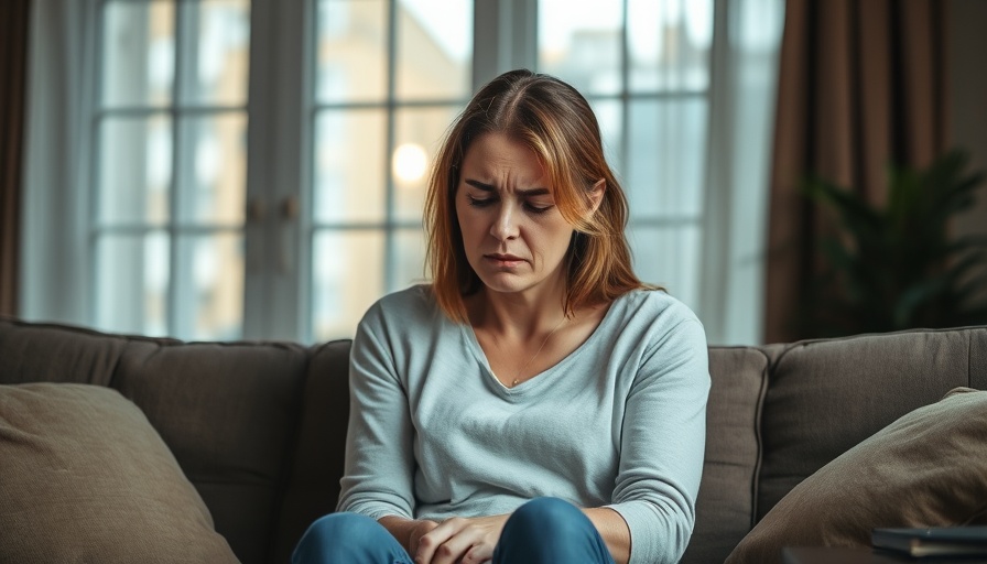 Emotional response to trauma in adults, woman in distress.