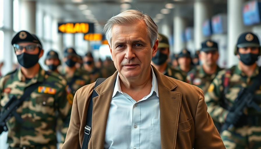 Ukraine's President in South Africa airport arrival with military.