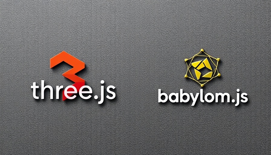 Three.js vs. Babylon.js logos for 3D web development comparison.