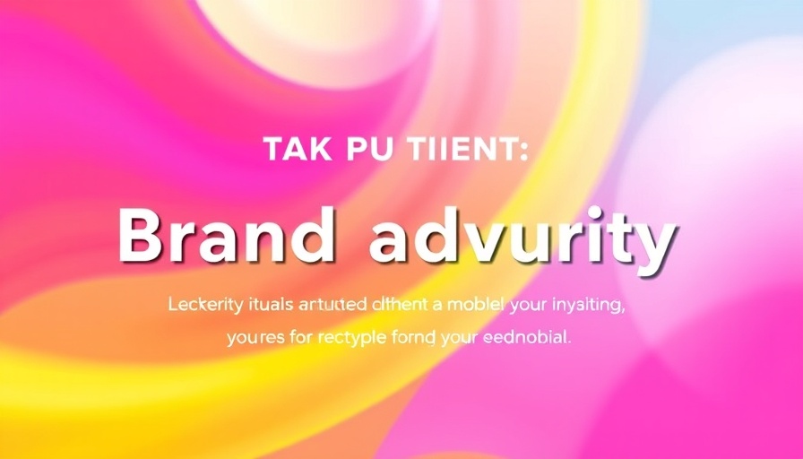 Digital marketing slide highlighting brand authority in vibrant colors.