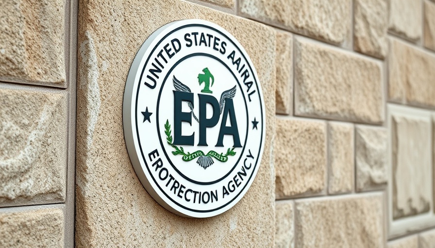 United States Environmental Protection Agency sign highlighting chemical risks and industry lobbying.