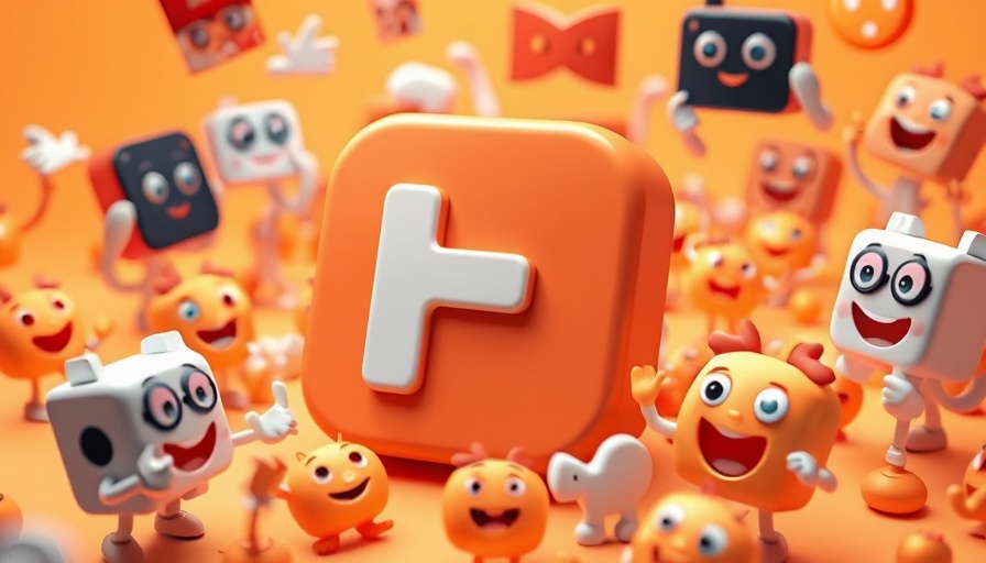 Playful 3D objects with Reddit logo and orange theme.