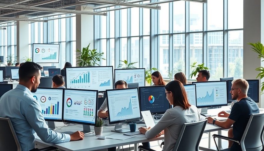 SEO reporting tools for franchise marketing in modern office setting.