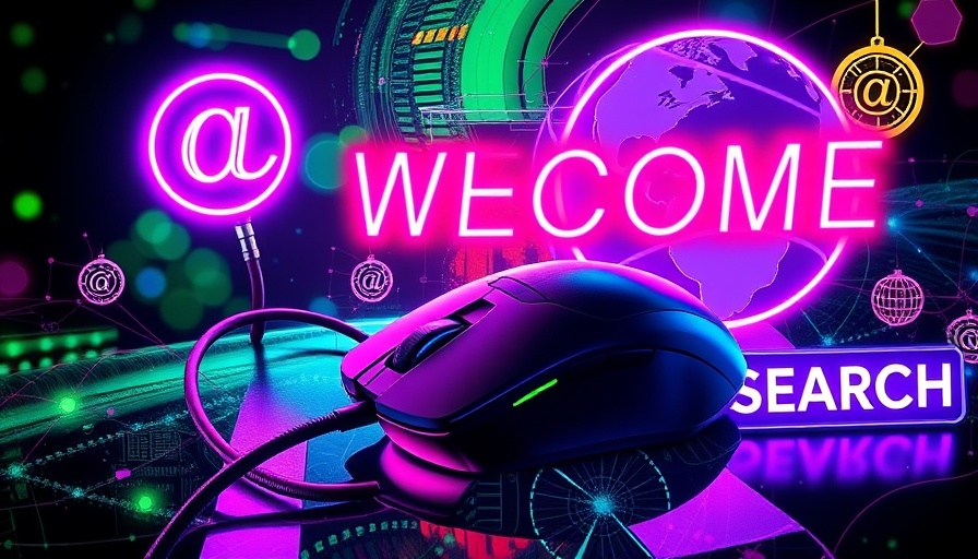 Retro digital marketing collage with neon effects