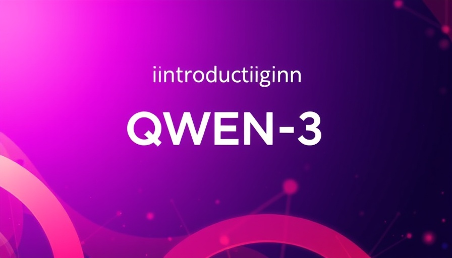 QWEN-3 introduction banner highlighting AI in digital marketing.