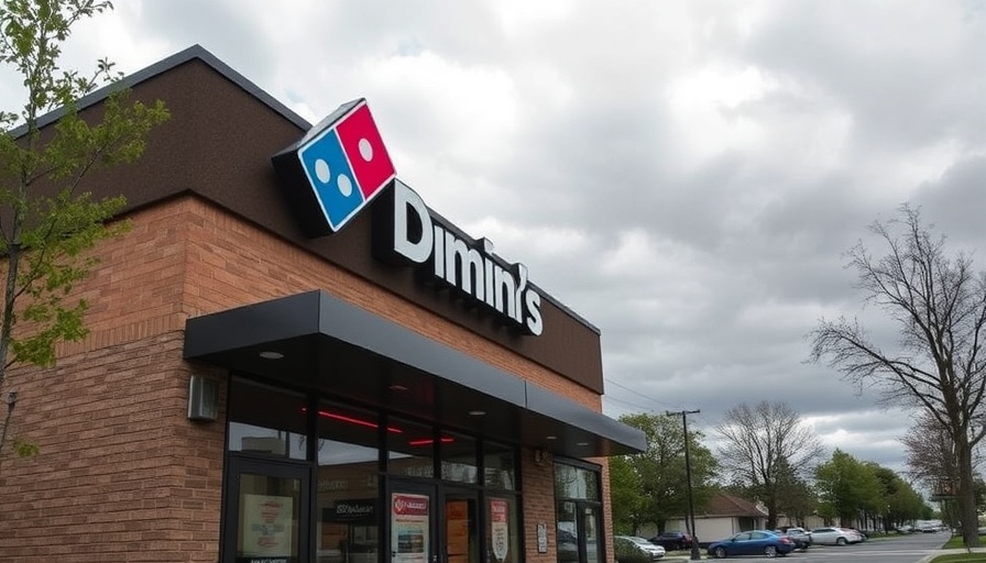 Domino's storefront showcasing brand in digital marketing strategy.
