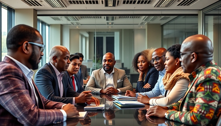 Southern Africa development leadership meeting in conference room.