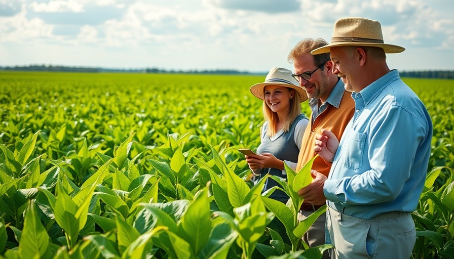 Soybean Innovation Lab participants in a lush field, promoting agricultural innovation in Southern Africa.