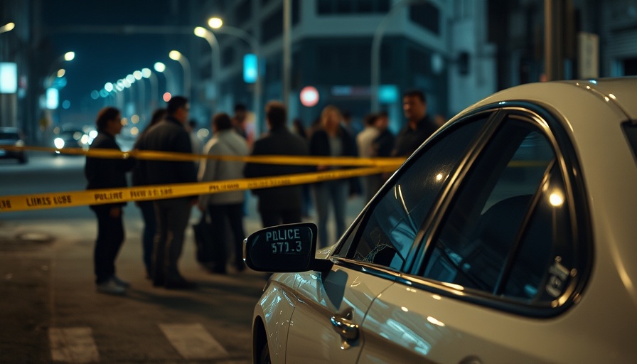 Scene of Kenya crime investigation with police and onlookers.