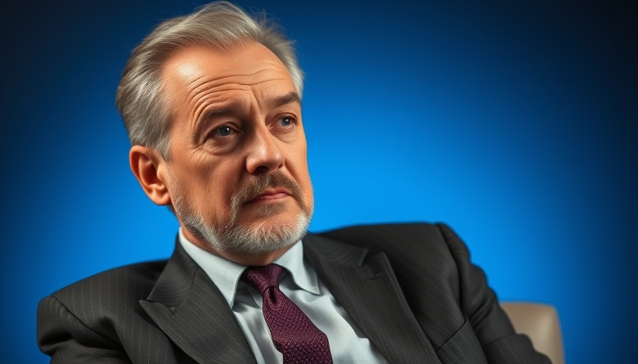 Middle-aged man pondering in a studio setting related to political interference with NPA.