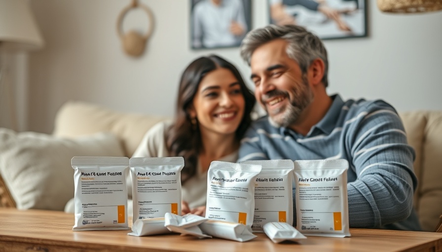 Cozy couple with medication, highlighting health choices.