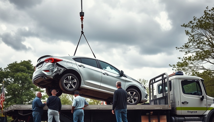 Emergency roadside scene with car recovery emphasizes South African police safety.